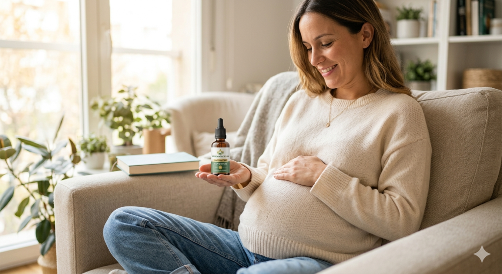 ¿Embarazada y fan del cuidado natural? Analizamos los beneficios de la cosmética de CBD y si es seguro usar aceite de CBD en el embarazo. ¡Entra!
